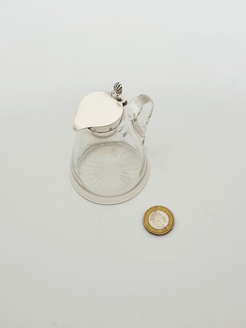 Lovely Cut Glass & Sterling Silver Whisky Noggin – 1921 View IX