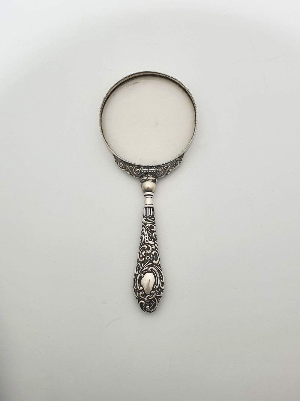 Antique Victorian Sterling Silver-Handled Magnifying Glass – 1899 View III