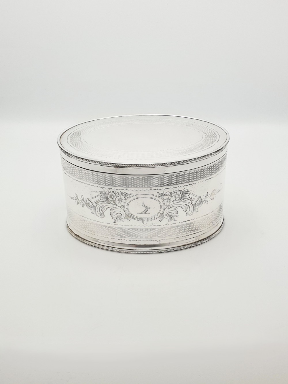 Lovely Antique Victorian Oval Silver-Plated Biscuit Box – circa 1880 View IV