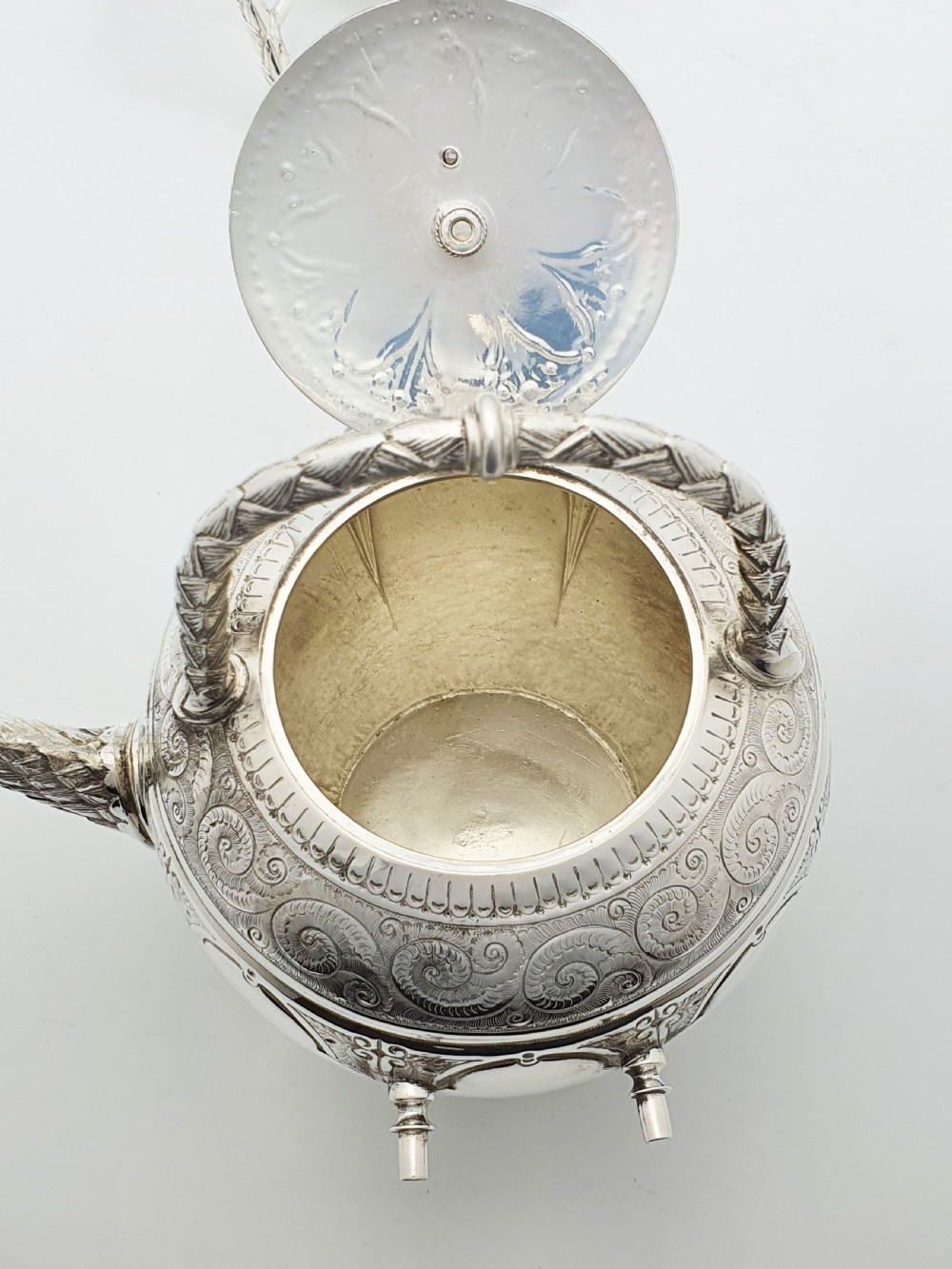 Stunning Antique Victorian Silver Plated Kettle on Stand - circa 1890 View V