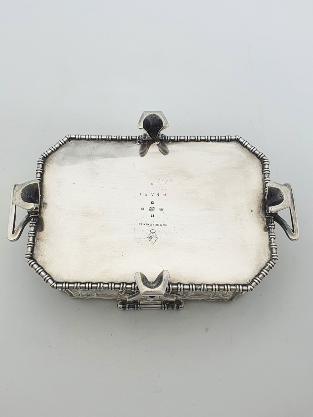 Exceptional Antique Victorian Elkington Silver-Plated & Cut-Glass Butter Dish - 1879 View X