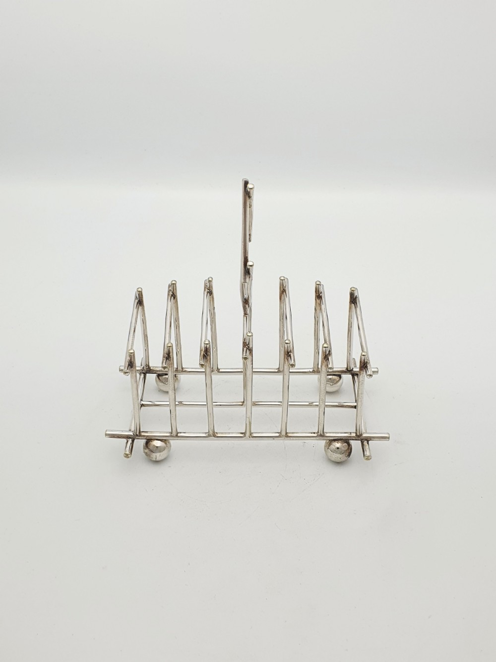Christopher Dresser Style Mappin & Webb Silver-Plated Toast Rack – circa 1890 View III