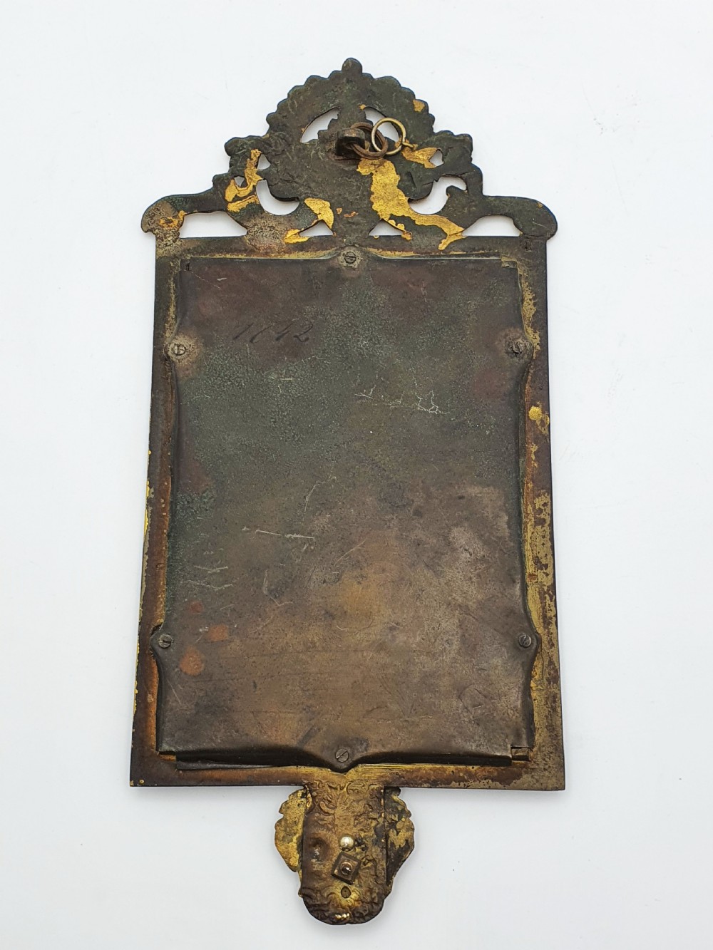 Pair of French Grand Tour Gilt Bronze Wall Mirrors with Mythological Masks – circa 1870 View IX