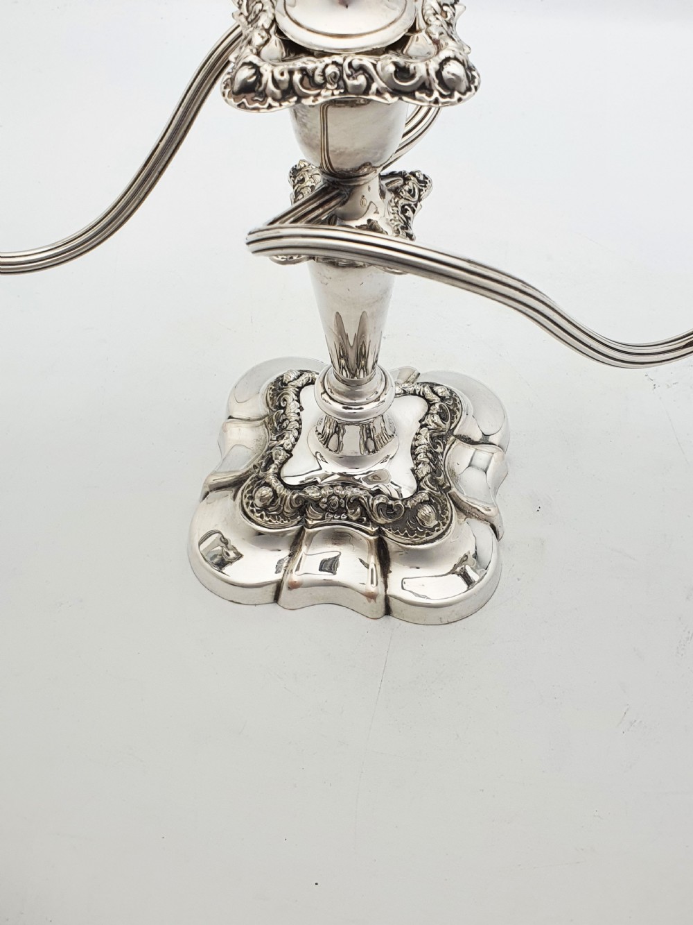 Lovely Pair of Antique Mappin & Webb Three-Light Candelabra – circa 1920 View VII