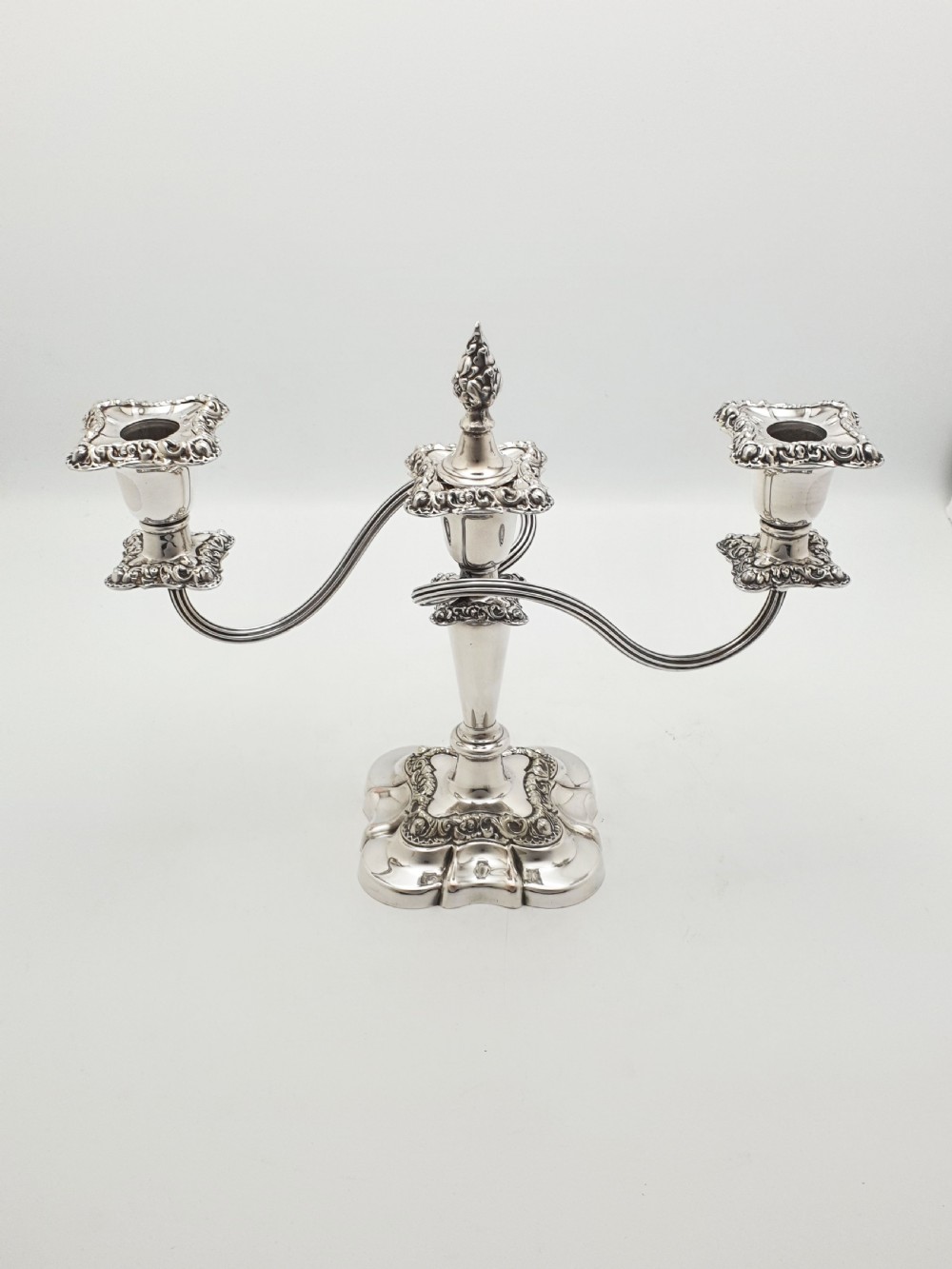 Lovely Pair of Antique Mappin & Webb Three-Light Candelabra – circa 1920 View VIII