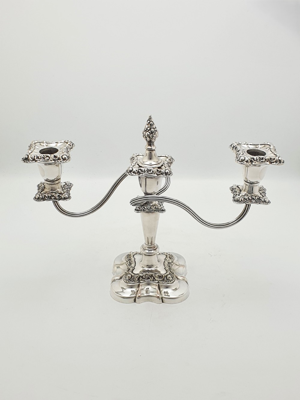 Lovely Pair of Antique Mappin & Webb Three-Light Candelabra – circa 1920 View IX