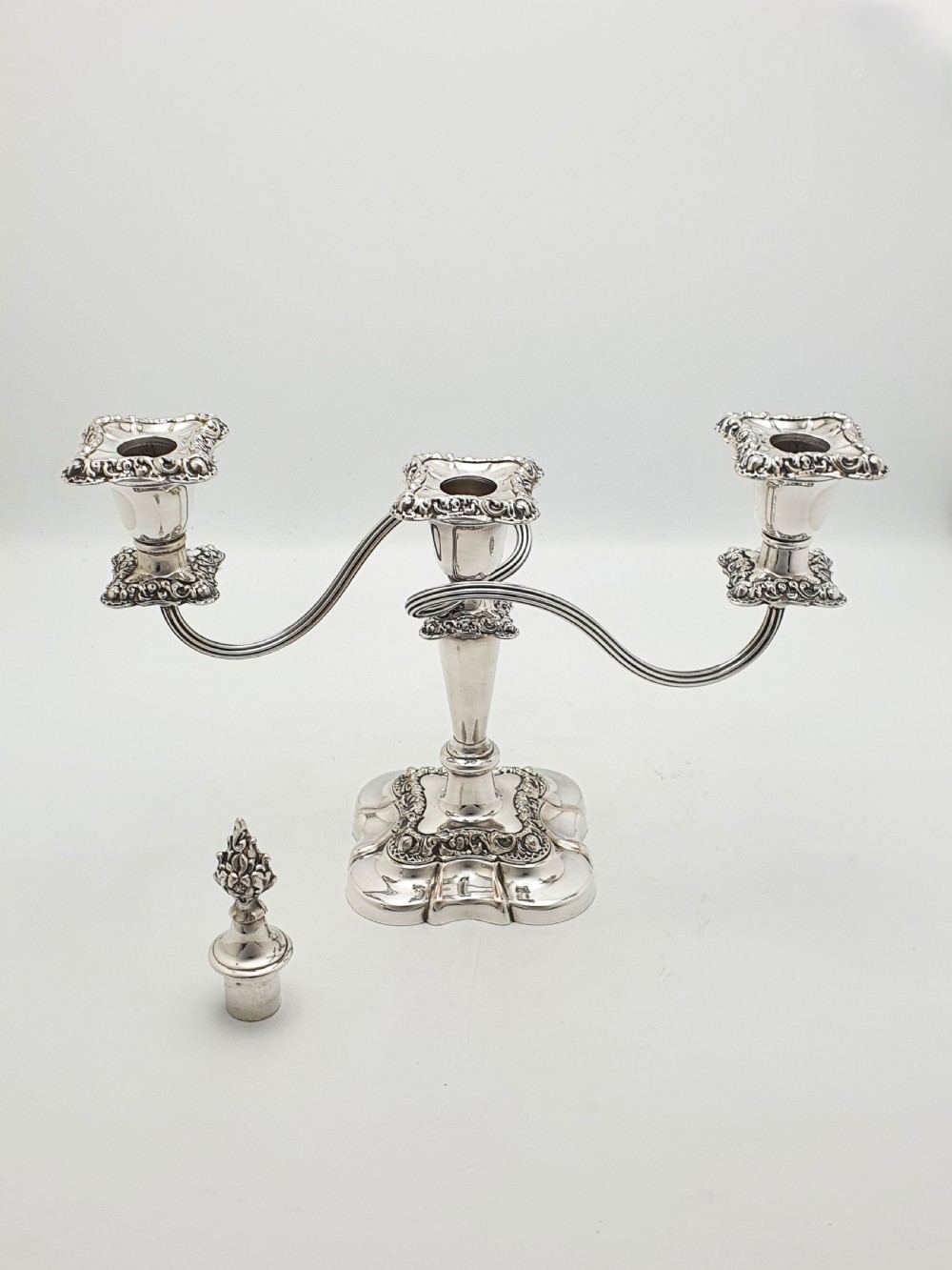 Lovely Pair of Antique Mappin & Webb Three-Light Candelabra – circa 1920 View X