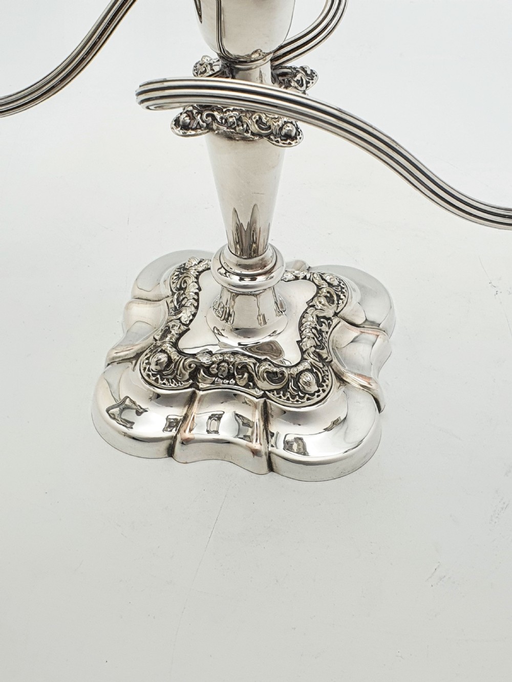 Lovely Pair of Antique Mappin & Webb Three-Light Candelabra – circa 1920 View XIII