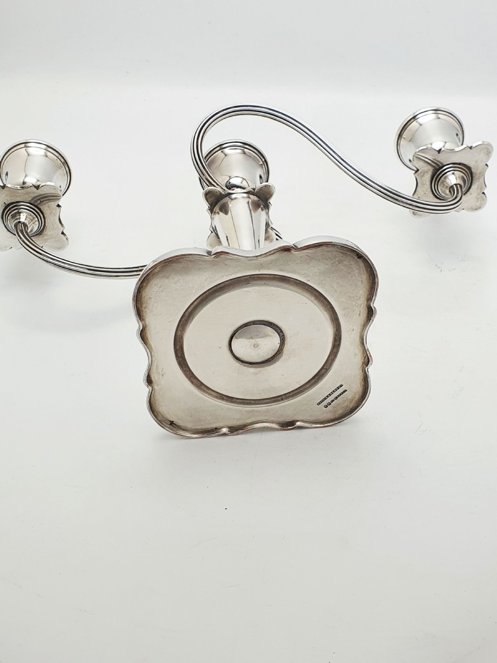 Lovely Pair of Antique Mappin & Webb Three-Light Candelabra – circa 1920 View XVI