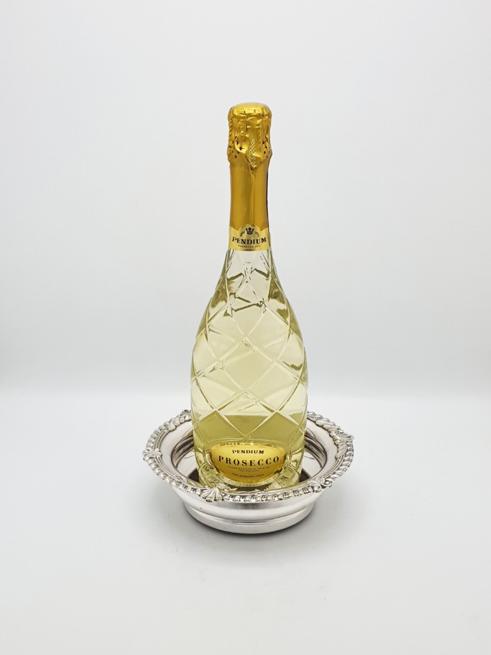 Pair of Antique Silver Plate & Mahogany Wine Bottle Coasters – circa 1920 View VIII