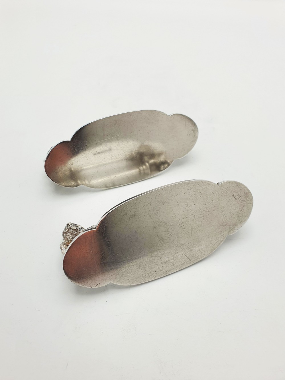 Splendid Pair of Antique Victorian Silver-Plated Lion Knife Rests – circa 1890 View VII