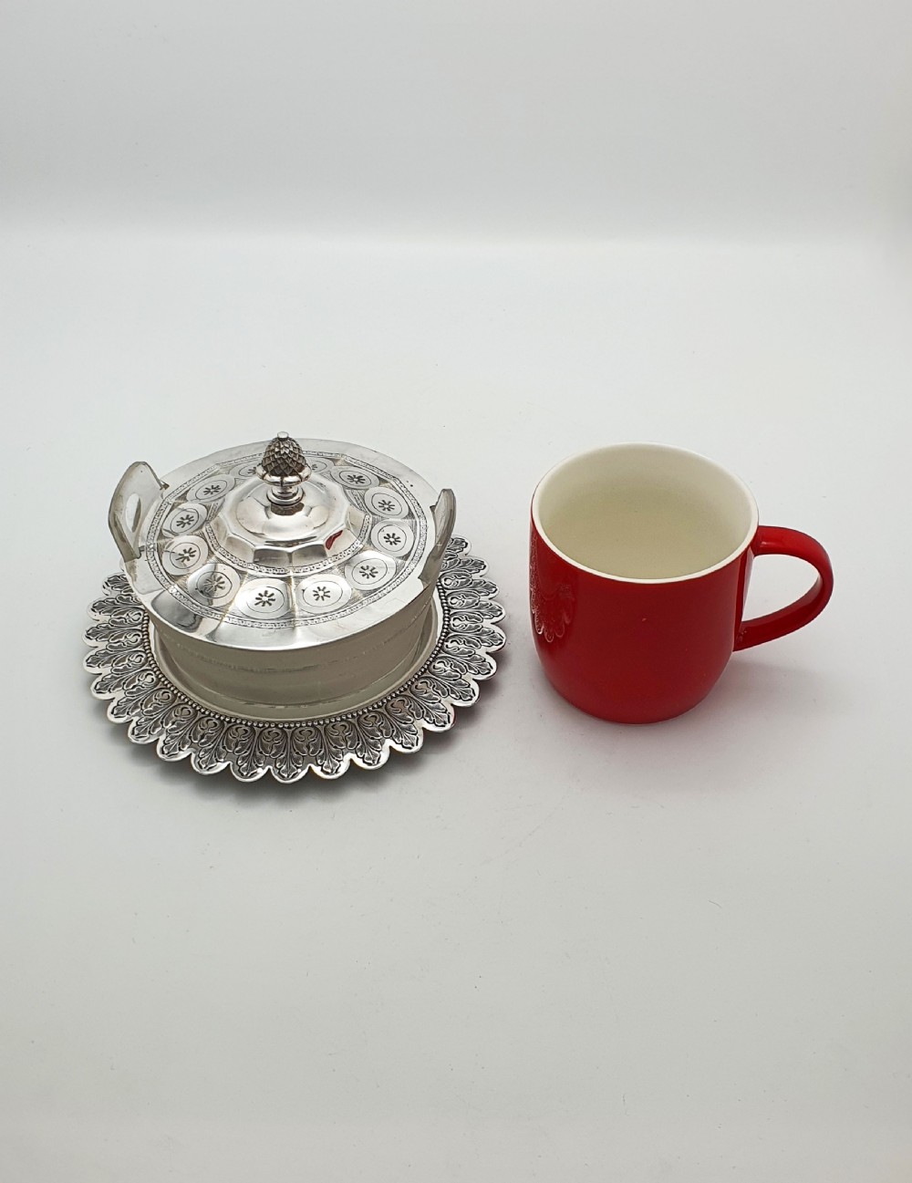 Lovely Antique Victorian Butter Dish with Glass Liner – circa 1880 View X