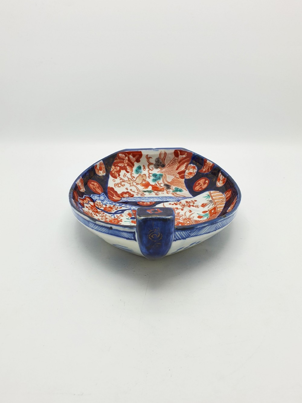 Lovely Antique Japanese Imari Porcelain Boat-Shaped Dish – circa 1900 View IX
