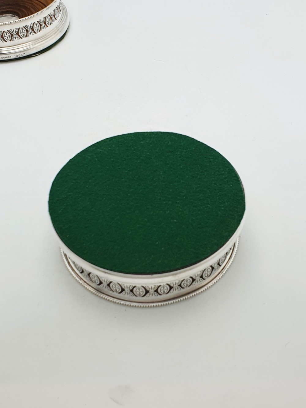 Pair of Antique Mappin & Webb Silver Plated Bottle Coasters – circa 1920 View VII