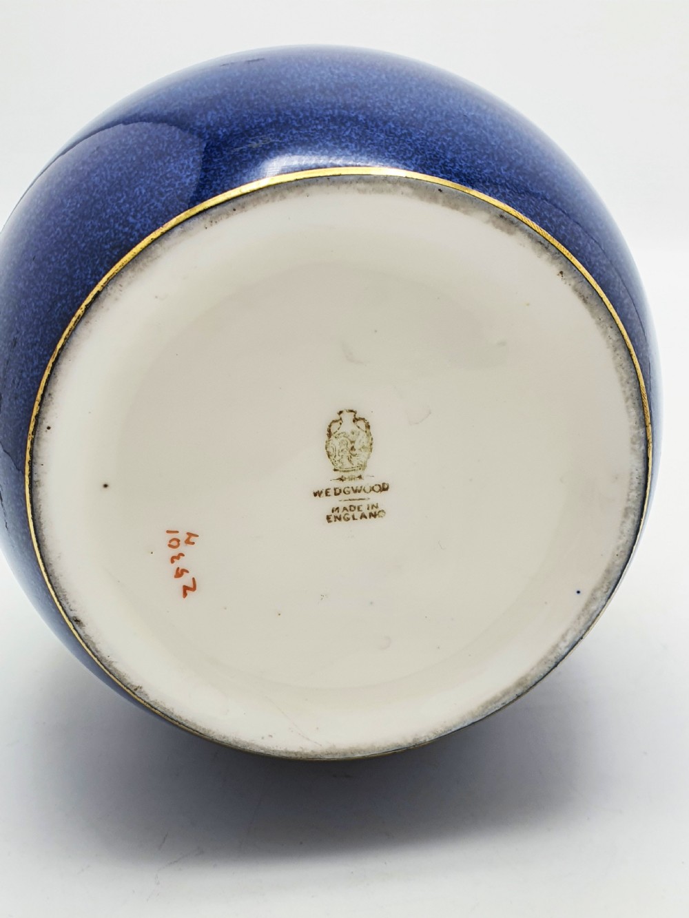 Antique Wedgwood China Biscuit Barrel with Peacock Decoration – circa 1920 View XI