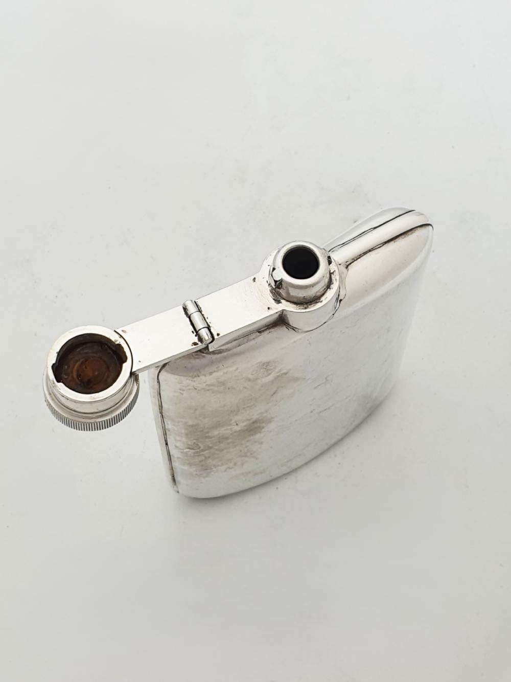 Nice Antique Silver Plated Hip Flask – circa 1920 View III