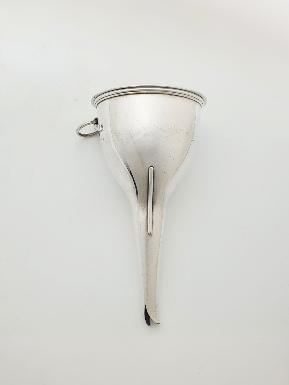 Lovely Antique Edwardian Silver Plated Wine Funnel With Strainer – circa 1905 View II