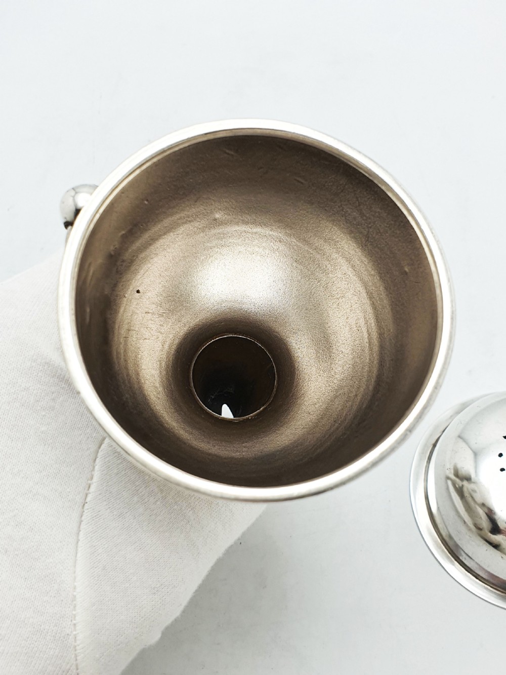 Lovely Antique Edwardian Silver Plated Wine Funnel With Strainer – circa 1905 View IV