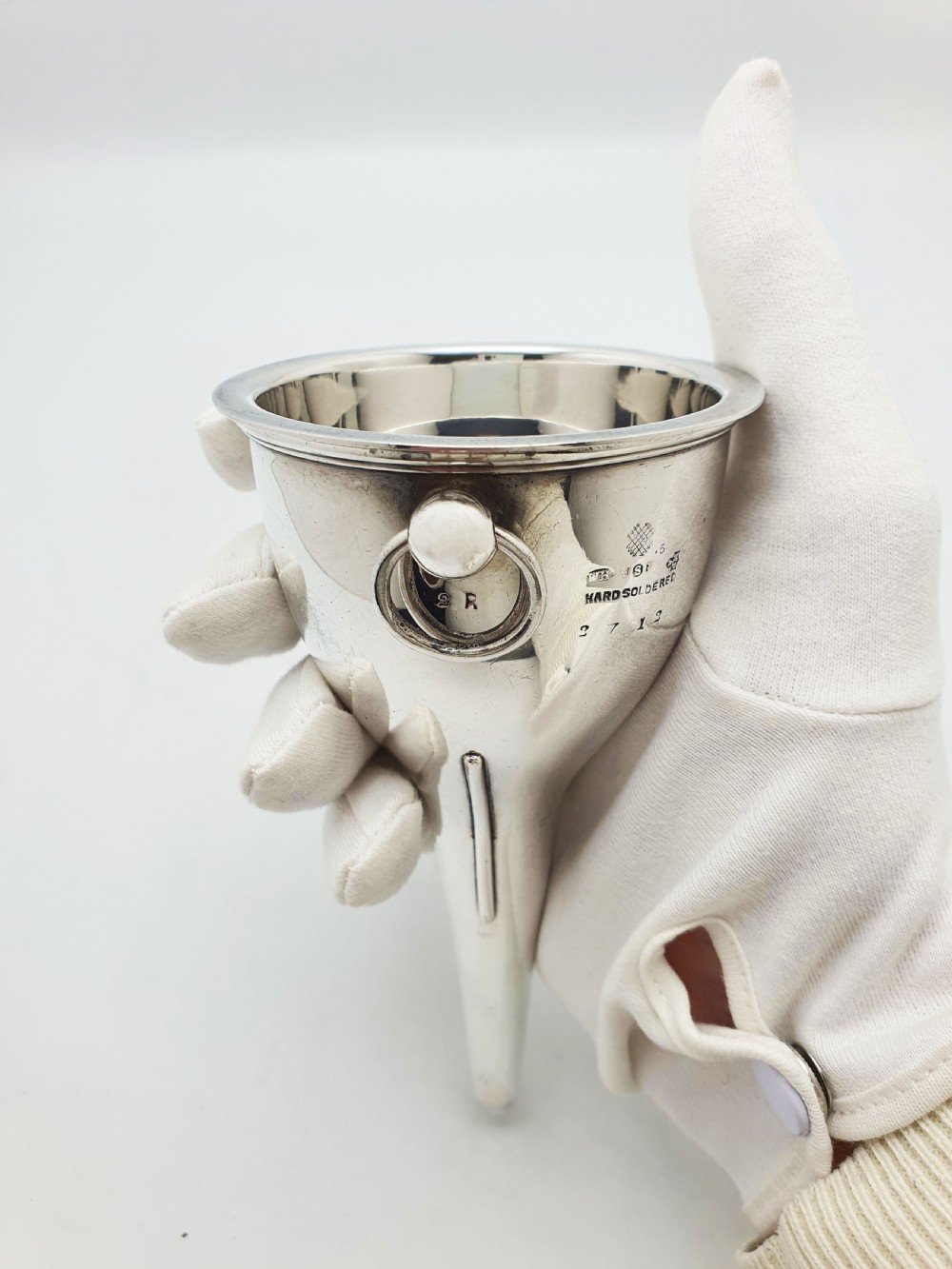 Lovely Antique Edwardian Silver Plated Wine Funnel With Strainer – circa 1905 View VI