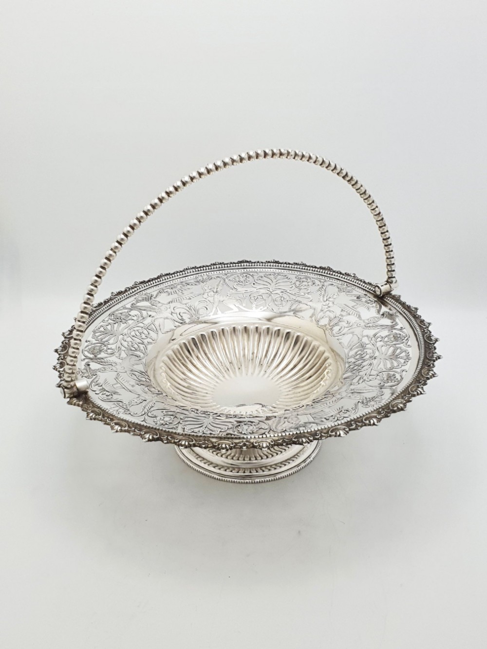Ornate Grand Tour Silver Plated Fruit basket – circa 1880