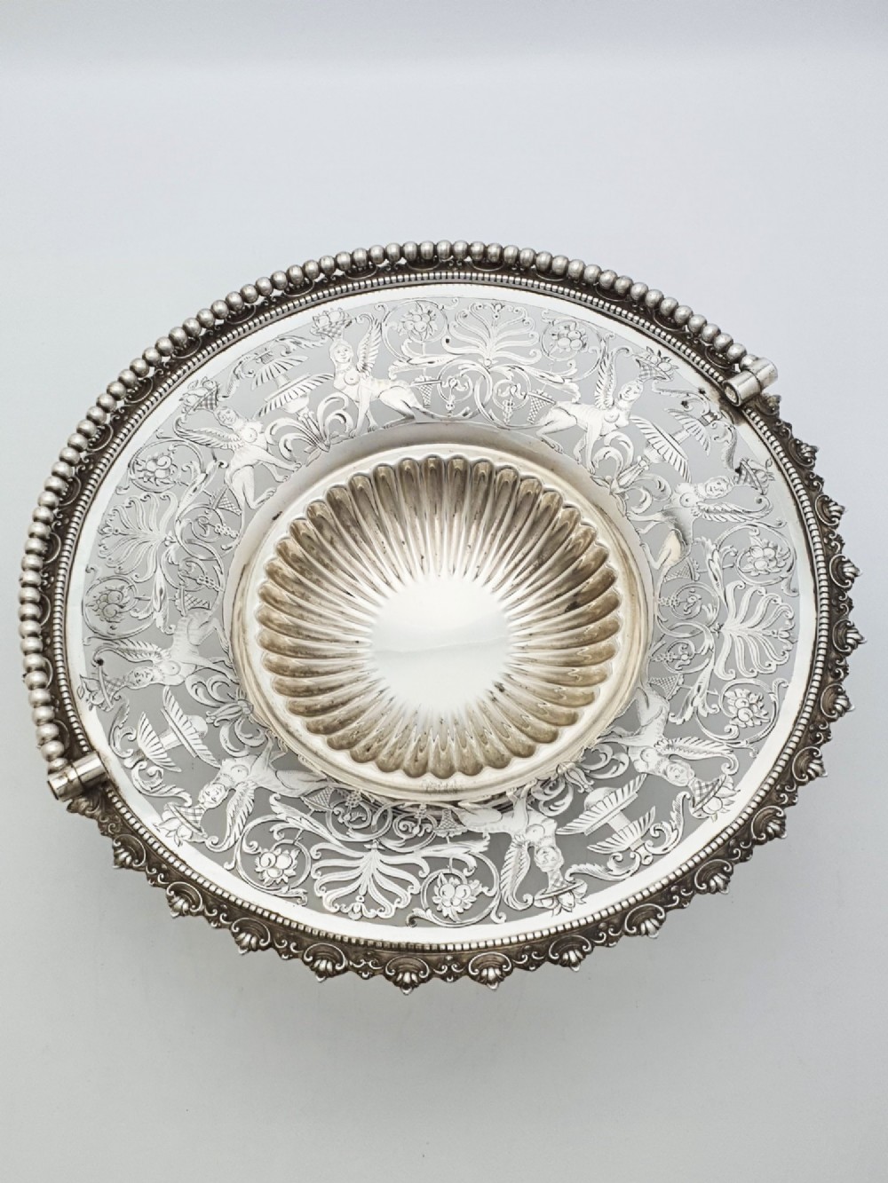 Ornate Grand Tour Silver Plated Fruit basket – circa 1880 View II
