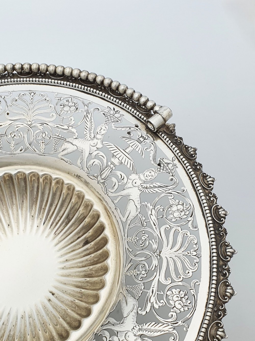 Ornate Grand Tour Silver Plated Fruit basket – circa 1880 View IV