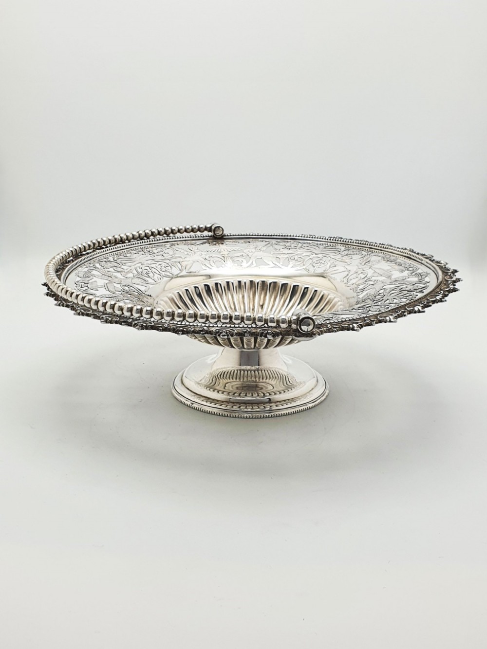 Ornate Grand Tour Silver Plated Fruit basket – circa 1880 View VI