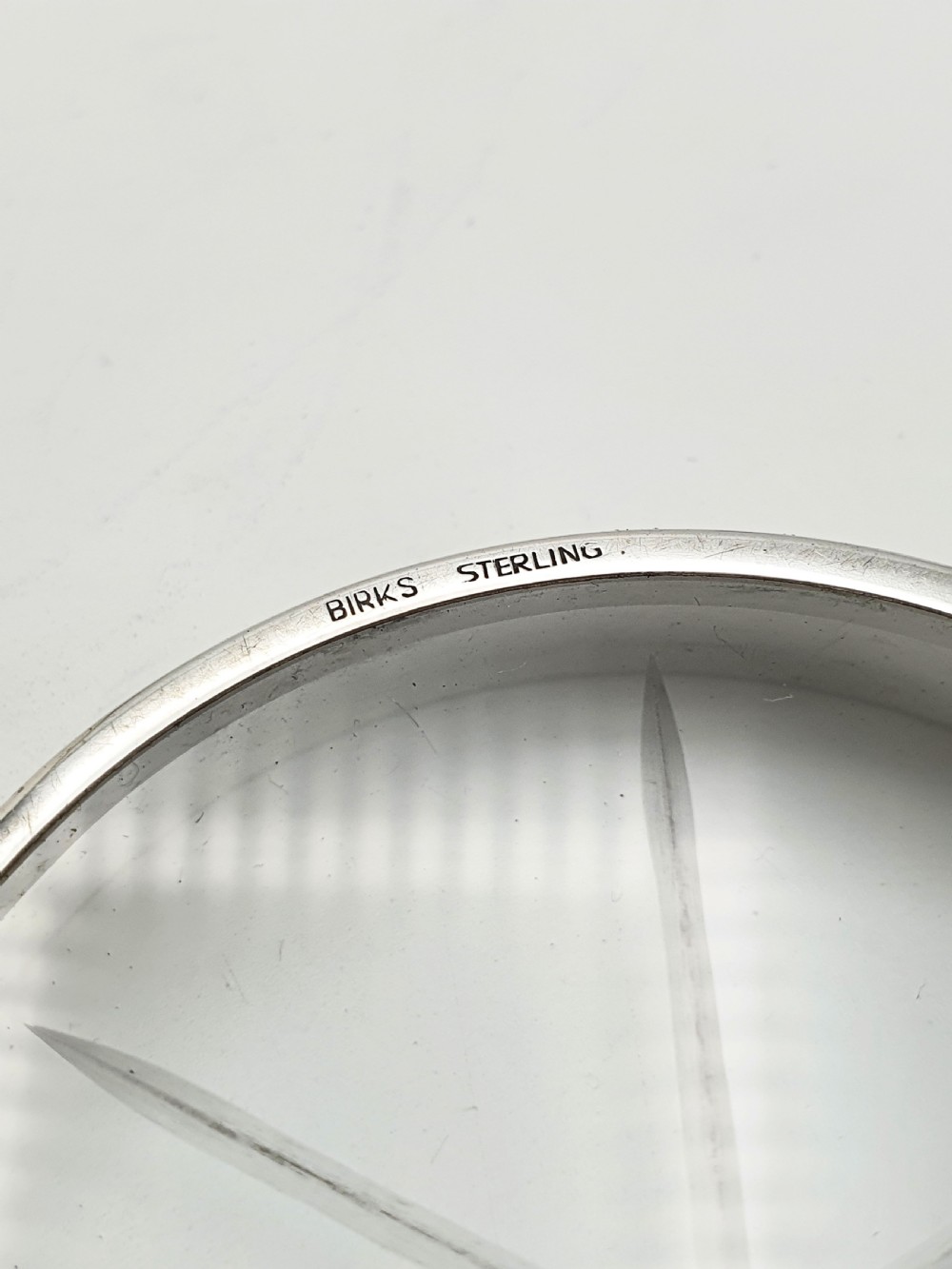 Set of 6 Birks Sterling Silver And Glass Coasters – circa 1920 View V