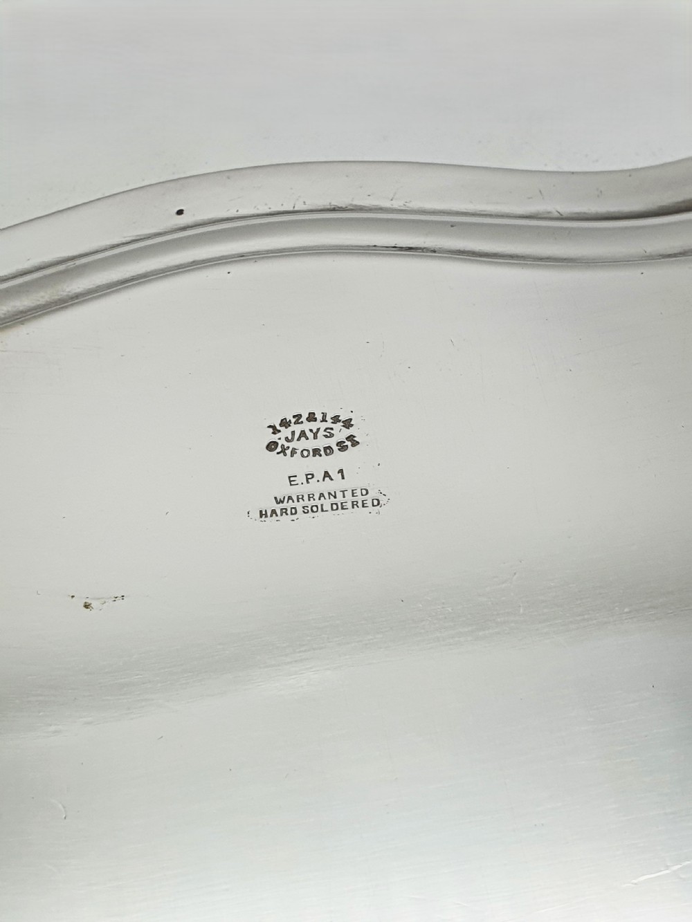 Nice Art Deco Silver-Plated Scalloped Salver/Tray – circa 1925 View III