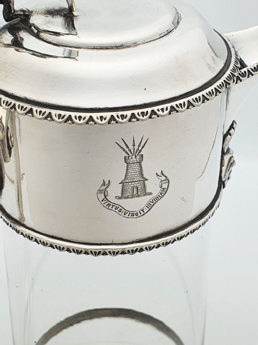 Fabulous Antique Victorian Silver Plated Claret Jug With Lion Finial – circa 1880 View XII