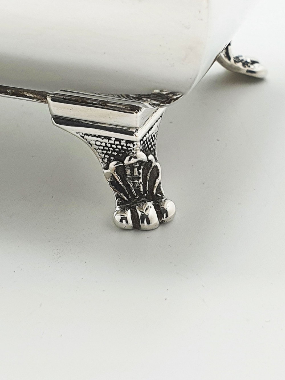 Lovely Antique Edwardian Silver Plated Tea Caddy and Spoon – circa 1905 View V