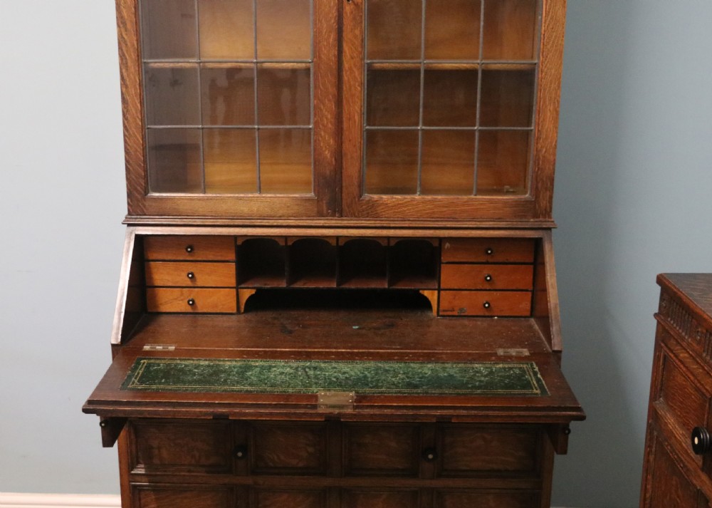 Jacobean style oak dining room suite of excellent quality View XXIX