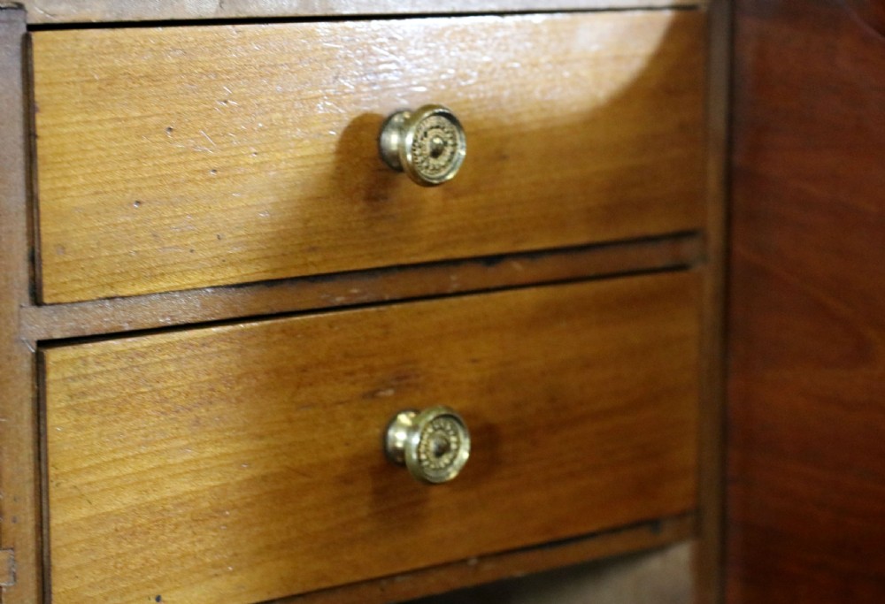 Late Victorian American walnut secretaire bookcase cabinet. View XXI