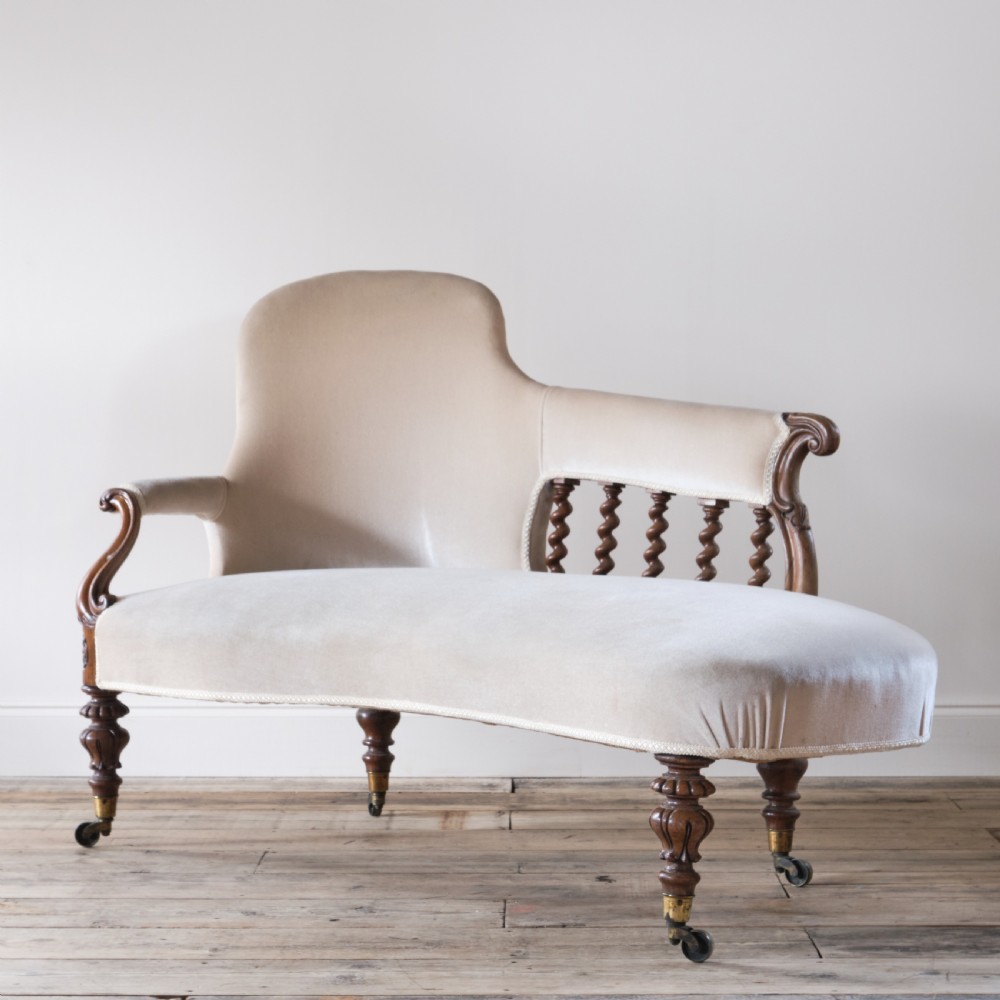 19th century Rosewood chaise lounge View II