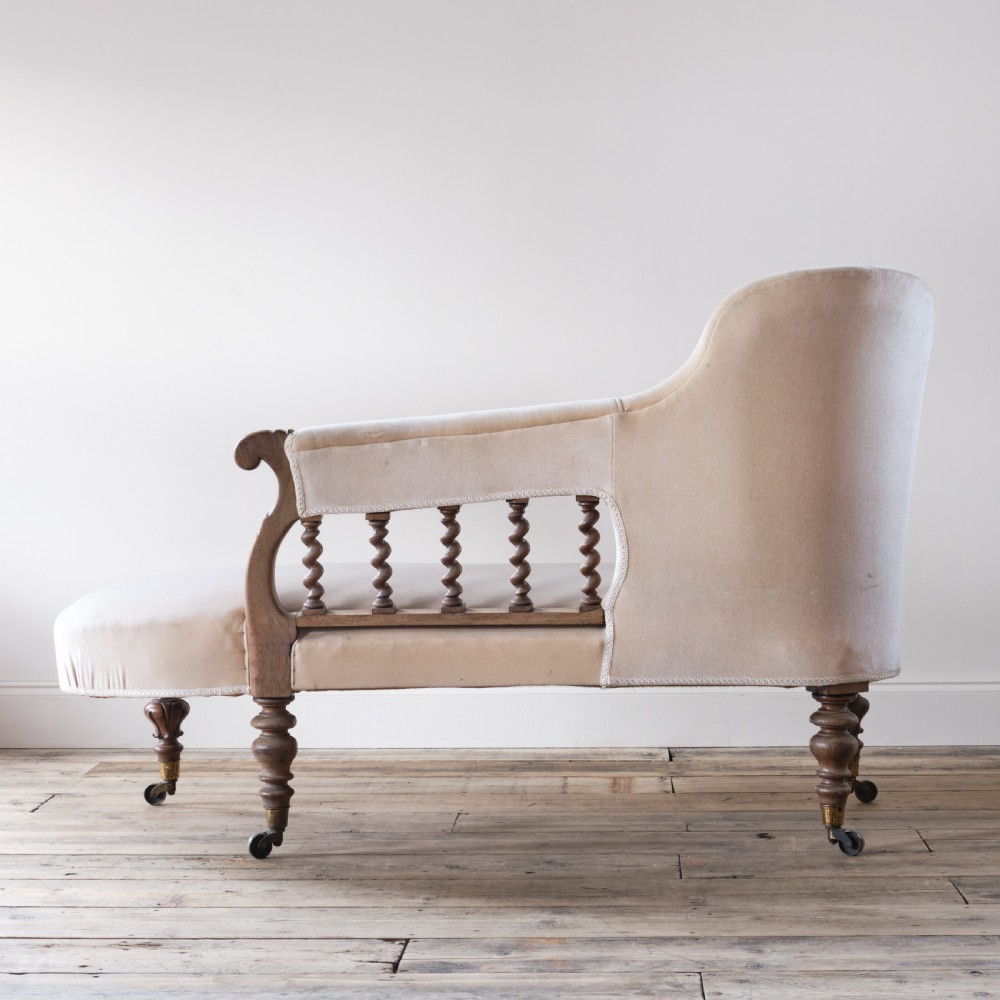 19th century Rosewood chaise lounge View III