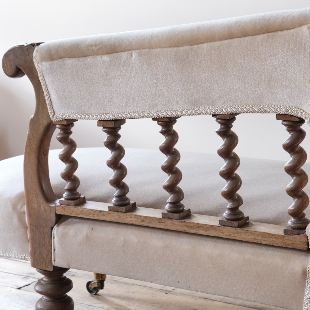 19th century Rosewood chaise lounge View V