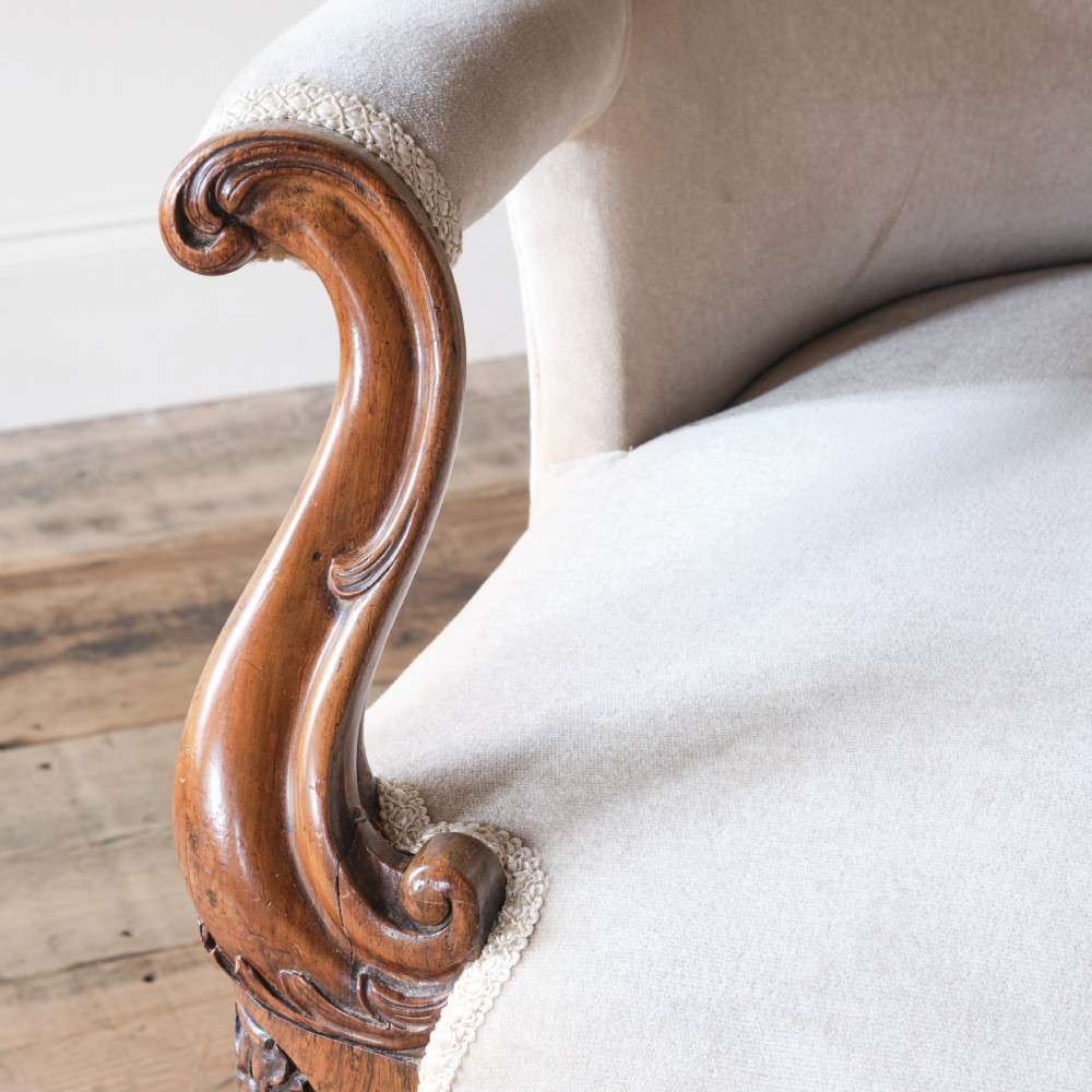 19th century Rosewood chaise lounge View VII