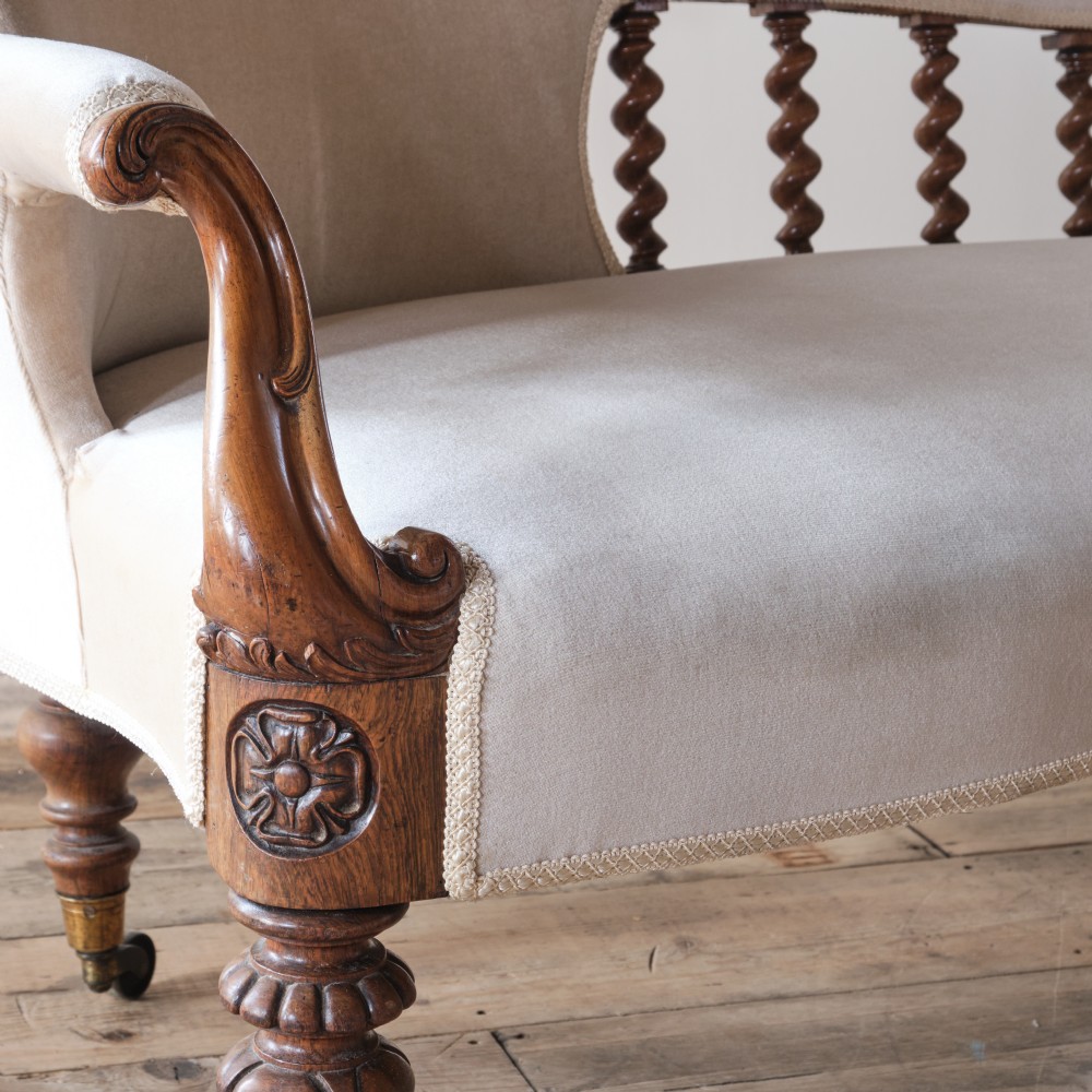 19th century Rosewood chaise lounge View VIII