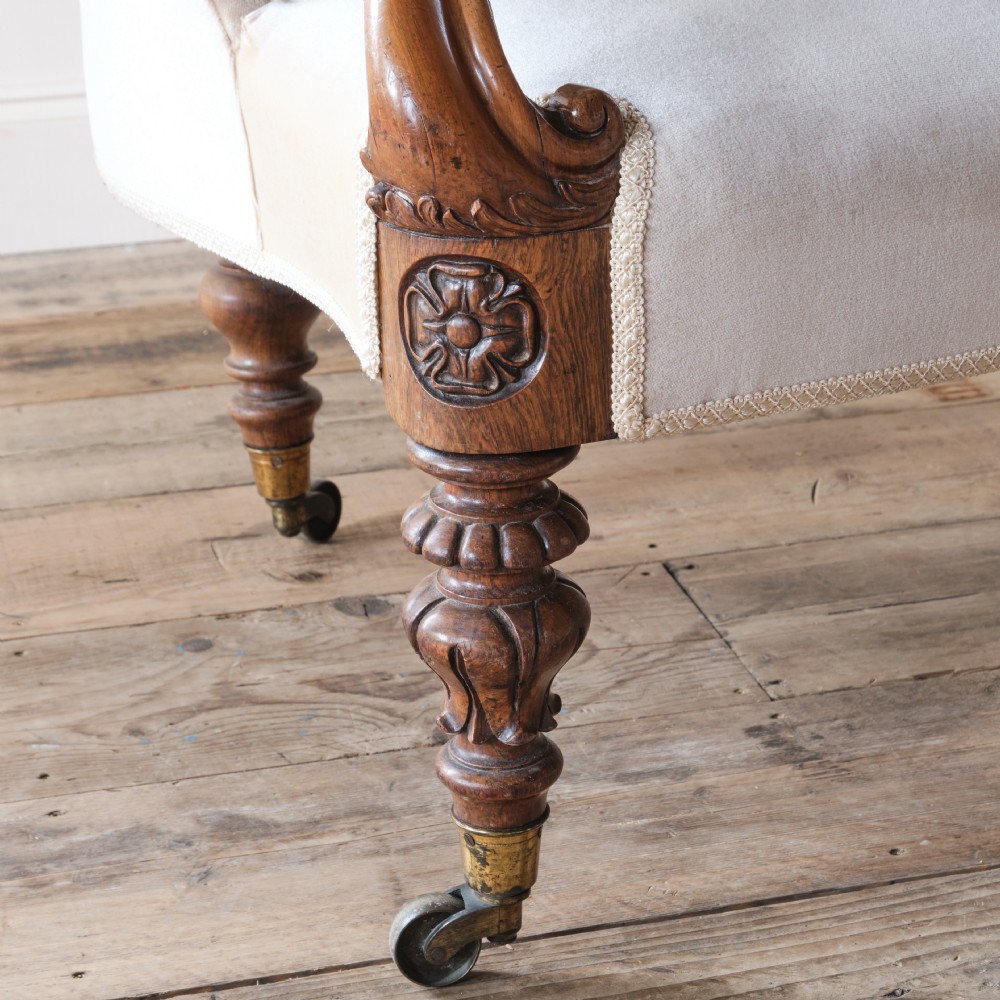 19th century Rosewood chaise lounge View IX