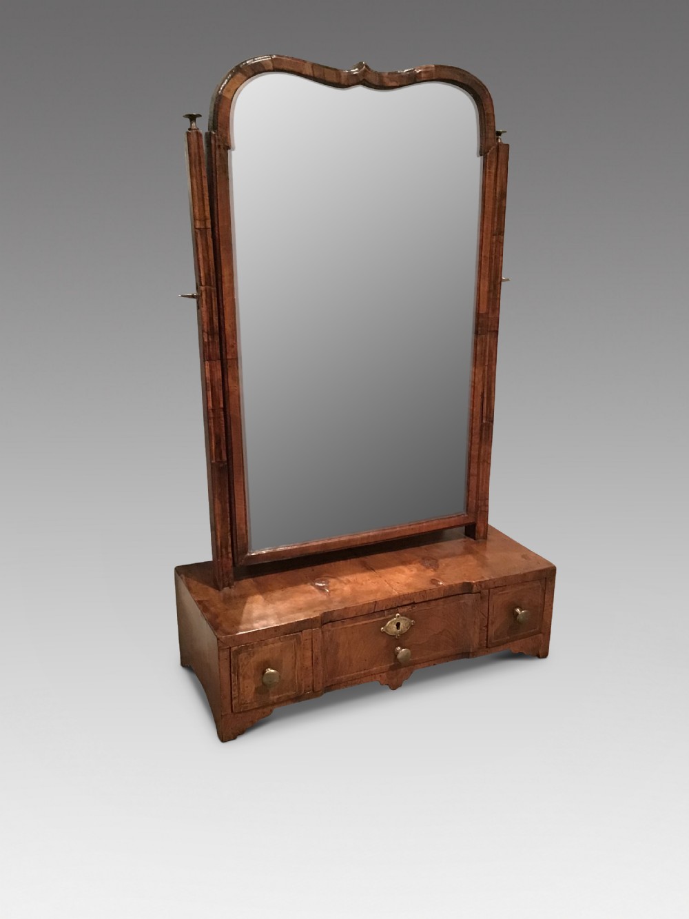 Georgian walnut mirror