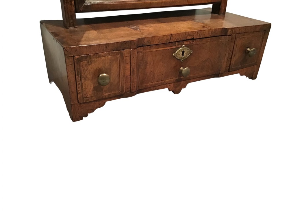 Georgian walnut mirror View III