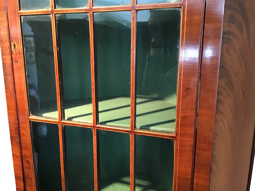 Georgian mahogany corner cabinet View III
