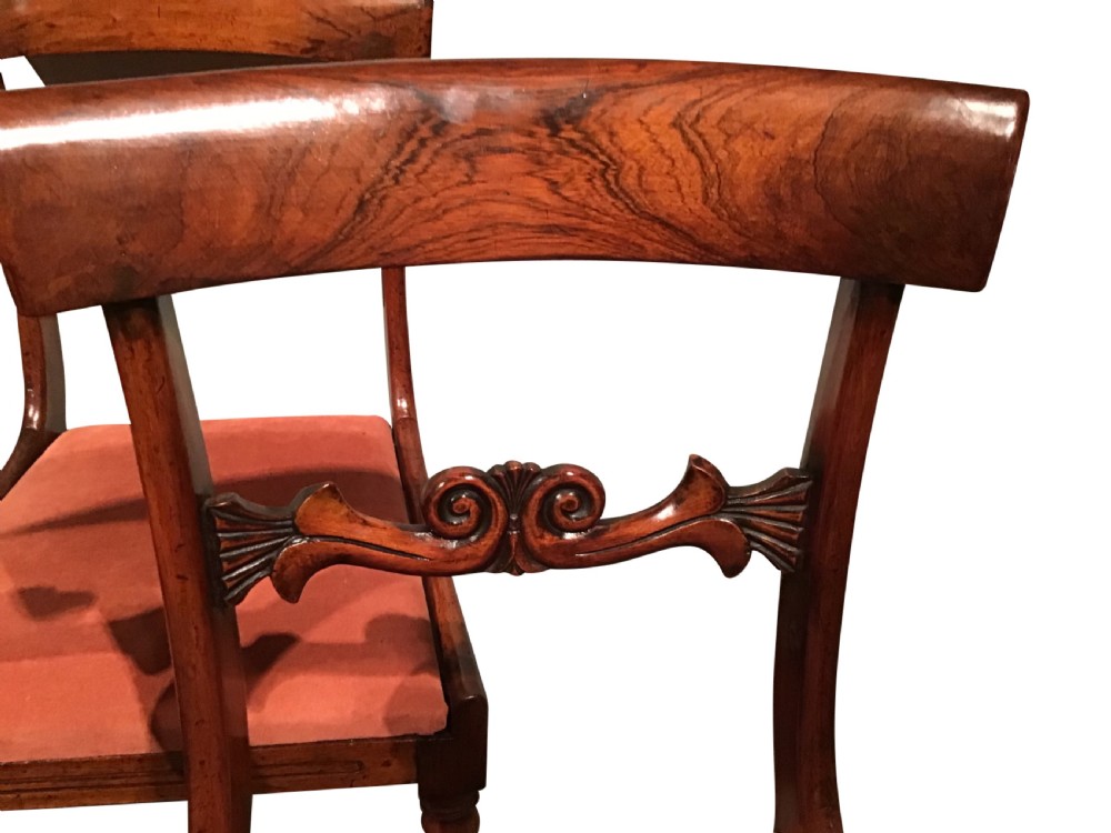 Set of six rosewood chairs View II