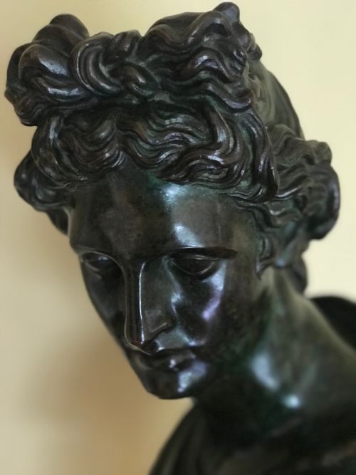 BRONZE BUST OF APOLLO - ADDITIONAL PHOTO 2