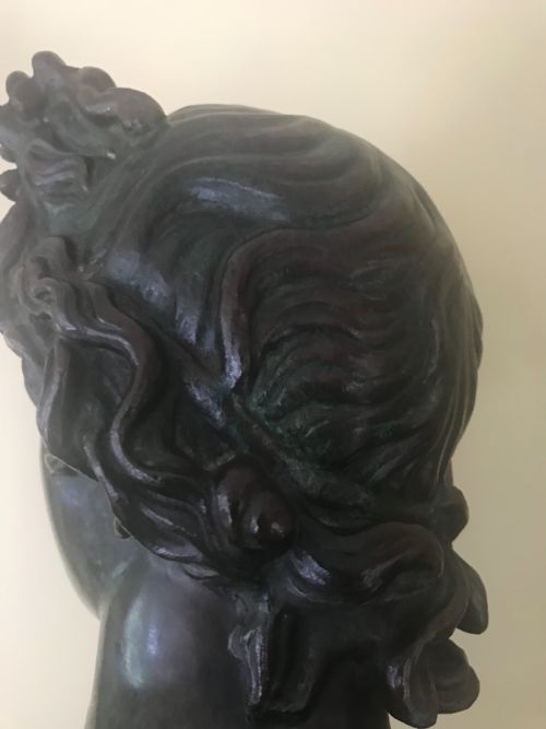 BRONZE BUST OF APOLLO - ADDITIONAL PHOTO 3