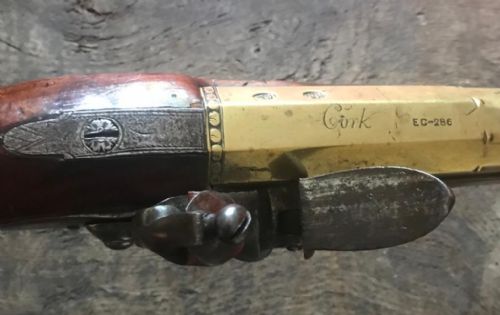 BRASS BARRELLED BLUNDERBUSS BY WHITNEY OF CORK - ADDITIONAL PHOTO 3
