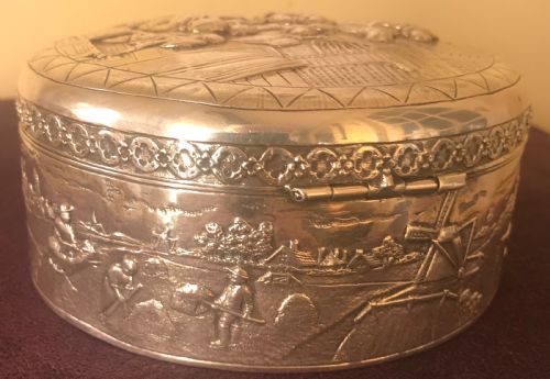 DUTCH SILVER TRINKLET BOX - ADDITIONAL PHOTO 4