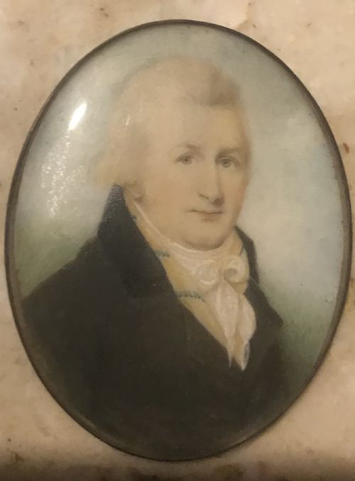 miniature portrait oil painting - CATEGORY: ANTIQUE ART - DATED GEORGIAN