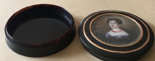 TORTOISESHELL SNUFF BOX - ADDITIONAL PHOTO 1