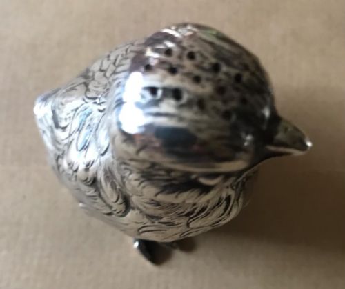 CAST SILVER SALT AND PEPPER CELLARS BY BERTHOLD MULLER - ADDITIONAL PHOTO 1